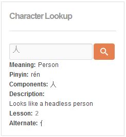 Character Lookup